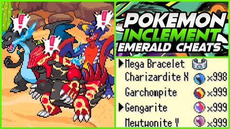 inclement emerald cheat codes|Pokemon Inclement Emerald 1.13 Working Cheat Codes! (2022).